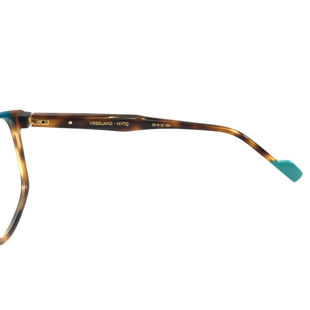 Etnia Barcelona Eyeglasses Frame VREELAND HVTQ Havana Turquoise Square 53-16-138